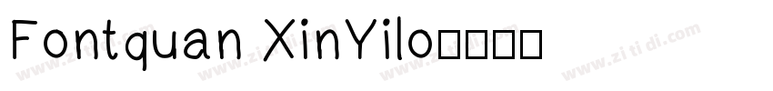 Fontquan XinYilo字体转换